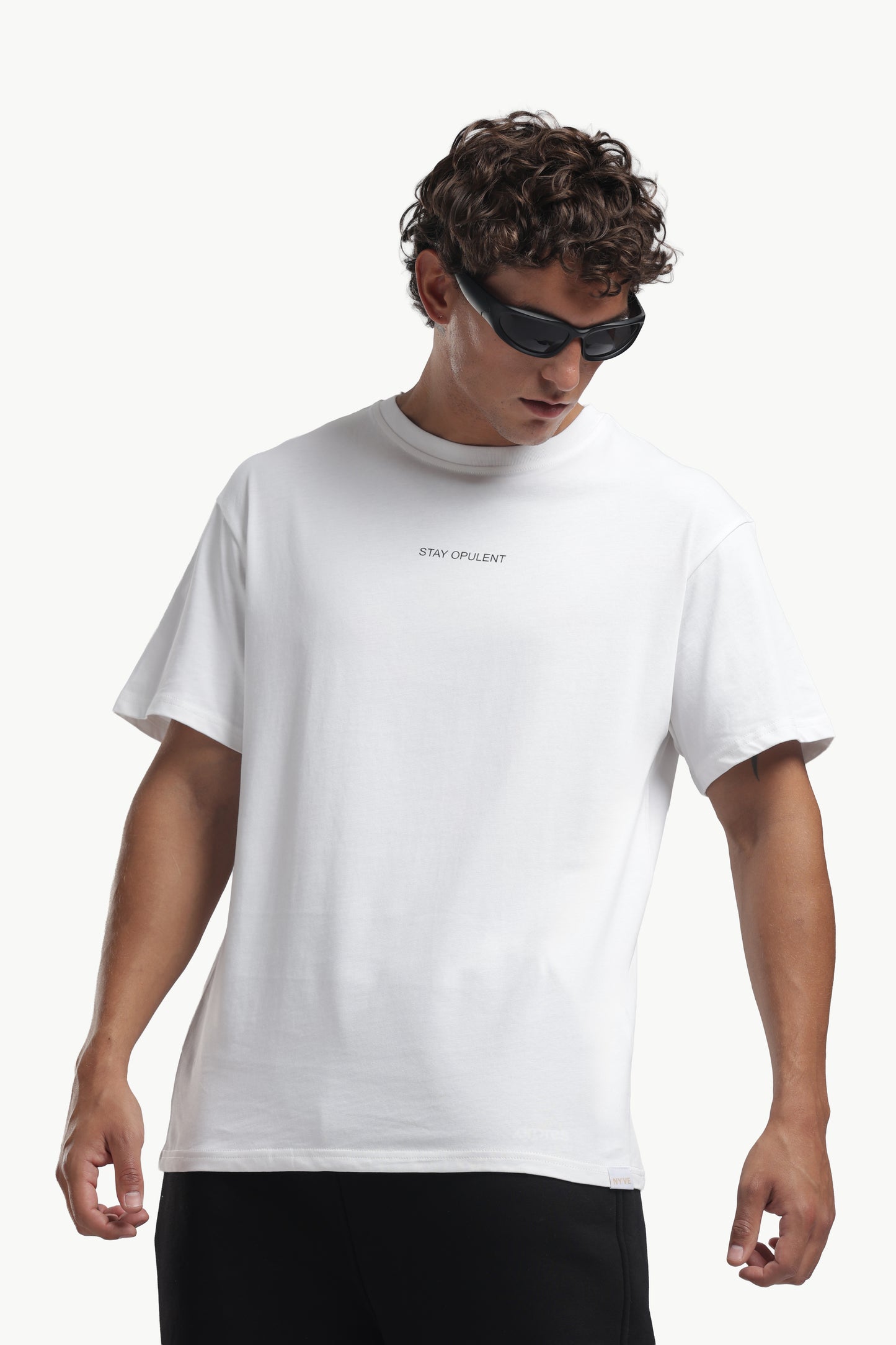 NYVE FLOW _ STAY OPULENT Oversized Tee – 100% Premium Cotton